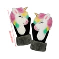 thumbnail image 4 of Mittens Peludos Dibujos Animados Gato De Unicornio Alpaca Guantes Forrados Forrados De Invierno Guantes De Esquí Termales Regalos De Navidad Para Niños Mujeres Advancent HA046317-03, 4 of 6