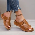 thumbnail image 5 of Jsaierl Women's Orthopedic Open Toe Slide Sandals, Adjustable Strap Flat Sandals with Arch Support, Comfortable Non-Slip Casual Summer Shoes for Outdoor Walking & Daily Wear, 5 of 9
