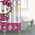 thumbnail image 4 of Waterproof Hello Kawaii Cat Cute Shower Curtain 72x72 Inch Polyester Unique Shower Curtain for Bathroom Hotel Home Bathtub Accessories Decor with 12 Plastic Hooks, 4 of 6