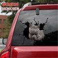 thumbnail image 2 of Animal Wall Stickers Creative Tear Hole Waterproof Removable Stickers for Window, 2 of 2
