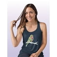 thumbnail image 2 of Foliage And Feathers Ii Racerback Tank Women -June Erica Vess Designs, Female x-Large, 2 of 4