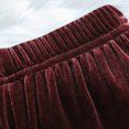 thumbnail image 5 of Toddler Baby Girl Clothes 1T 2T 3T 4T 5T Fall Winter Outfits Stylish Solid Color Long Sleeve Zipper Hoodie + Flared Pants Sets Girls Outfits Wine Size 5-6 Years, 5 of 8
