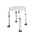 thumbnail image 2 of Kadyn Shower Stool Bath Bench with Adjustable Heights and Non-Slip Rubber for Safety and Stability, White, 2 of 7