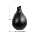 thumbnail image 4 of Saco Boxeo Inflable Forma Pera Entrenamiento Pelota Velocidad Boxeo PU negro Btafrte, 4 of 9