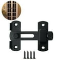 thumbnail image 1 of Allume 10 Ensembles Loquets de Portail en Acier Inoxydable Loquet à Bascule Loquet de Sécurité pour Porte Verrou de Loquet, Noir Mat Noir, 1 of 8