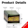 thumbnail image 2 of Sweet Corn Yard Sign 5 Pack of 12 Inch x 16 Inch Single Sided Weatherproof Heavy-Duty Plastic with Stake | Freshly Picked, Farmer’s Market, Seasonal Produce | Made in USA, 2 of 7