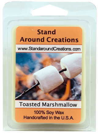 christmas wax melts Toasted Marshmallow inspired Soy wax snap bars waffles