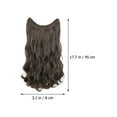 thumbnail image 5 of Wavy Hairpiece Invisible Clip In Hair Extension Loose Hair Extensions for Women, 5 of 6
