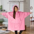 thumbnail image 1 of Sudadera de franela con capucha de gran tamaño para el hogarsudadera de canguro Likrtyny Para estrenar, 1 of 8