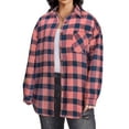 thumbnail image 2 of Fantaslook Plus Size Flannel Plaid Shirts for Women Long Sleeve Button Down Shirts Casual Loose Blouses Tops, 2 of 7