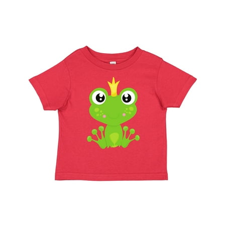 

Inktastic Cute Frog Green Frog Frog Prince Crown Gift Toddler Boy or Toddler Girl T-Shirt