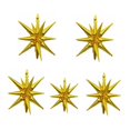 thumbnail image 1 of 5 globos cónicos de aluminio con forma de estrella de explosión dorada de 22 pulgadas y 4D, globos cónicos grandes con forma de estrella, suministros de decoración para fiestas de cumpleaños, bodas y, 1 of 5