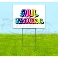 thumbnail image 1 of Rainbow V2 All Natural (18" X 24") Yard Sign, Includes Metal Step Stake, 1 of 6