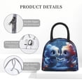 thumbnail image 4 of Haiem Cute Fish Flower Couple Printed Lunch Bag Women, Lunch Box Lunch Bag for Women, Small Leakproof Cute Lunch Tote Large Capacity Reusable Insulated Cooler Lunch Container, 4 of 6