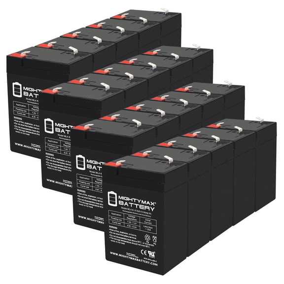 ML4-6 - 6 VOLT 4.5 AH SLA BATTERY - Pack of 20