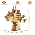 thumbnail image 2 of Music Park 3D Wooden Puzzles Moving Castle Music Box Kits Castle Building Model DIY Crafts Birthday Gift for Women, 2 of 7