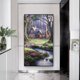 thumbnail image 3 of Cuadros Decorativos Hecho a mano 5D DIY Kit de mosaico Forest Hut Diamond Painting Full Round Drill Craft JShteea Nuevos Originales, 3 of 8