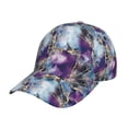 thumbnail image 6 of Lsque Purple Marble Texture Baseball Cap Trucker Low Profile Hat Golf Dad Hat Adjustable Original Classic Unconstructed Plain Cap Men Women, 6 of 9