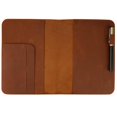 thumbnail image 1 of Funda de cuero para diario CestAntiQ tamaño mediano A5 15 x 21 cm, color tan, 1 of 7