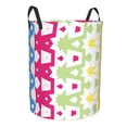 thumbnail image 3 of YFYANG Waterproof Laundry Hamper, Abstract Geometric Design Laundry Basket Oxford Fabric with Handle Foldable, S, 3 of 8