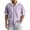 Purple, variant on Men Short Sleeve Button Down Shirt with Contrast Trim Notched Collar Relaxed Fit Casual Top for Everyday Wear