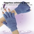 thumbnail image 4 of EvridWear Exfoliating Bath Gloves for Shower, Spa, Massage and Body Scrubs (Fingerless, 1 Pair Heavy), 4 of 8