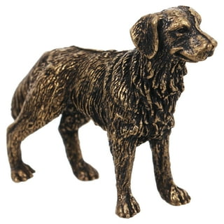 Figurines brass small dog - Setter brass dog - Mini figurine brass dog -  Hunting dog setter - Vintage brass dog decor - Bronze collectible statue dog