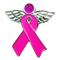 thumbnail image 1 of Orange Ribbon Brooch For Cancer Awareness Fashion Jewelry Accessory And Decoration, 1 of 4