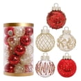 thumbnail image 1 of Txlixc Decoraciones de bolas de Navidad, 25 decoraciones de árboles de Navidad, anillos colgantes, decoraciones de Navidad para fiestas de vacaciones familiares Txlixc moda, 1 of 8
