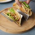 thumbnail image 4 of Holder Set of 4 Packs Stainless Steel Holders Stand Tray Shell Holders - Each Rack Holds Up to 2 Tacos - Oven, Grill & Dishwa Safe, 4 of 5