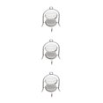 thumbnail image 3 of Bewildely Estante para pasteles en miniatura para minicasa, modelo de vajilla, marco de Metal de capas, muebles de cocina, comida, juguetes, Type1 NO1 Bewildely CBP384572, 3 of 6