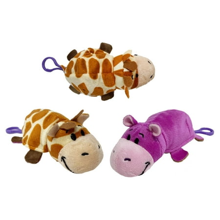 The Original FlipaZoo 5 inch Plush Toys with Clip, Sold Individually