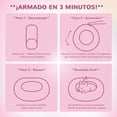 thumbnail image 2 of Cama Donut para Perro Spring Blossoms Arcoiris Antideslizante y Lavable Autocalentable 60 cm, 2 of 7