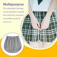 thumbnail image 4 of Minnieouse Extensores de camisa, blusa de cola, enaguas desmontables, suéter, dobladillo de moda, parte inferior, accesorios de ropa, dobladillo Vestidos raya blanca negra 5XL Minnieouse AP010483-48B, 4 of 6