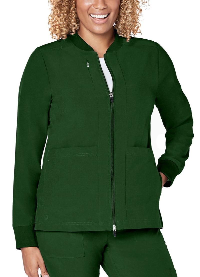 Adar Adar Addition Scrubs For Women Classic Bomber Scrub Jacket