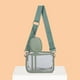 thumbnail image 1 of Bolso bandolera de PVC transparente Bolso de hombro informal para mujer con bolso pequeño (verde), 1 of 8
