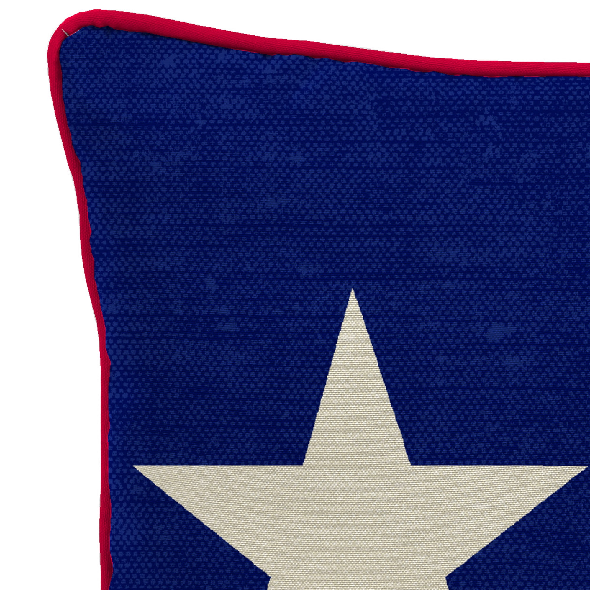 Jordan Manufacturing 18" x 18" Red, White and Blue Texas Flag Outdoor Throw Pillow