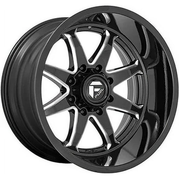 Fuel D749 Hammer 20X10 8X180 -18Et 125.1Cb Gloss Black Milled Wheel