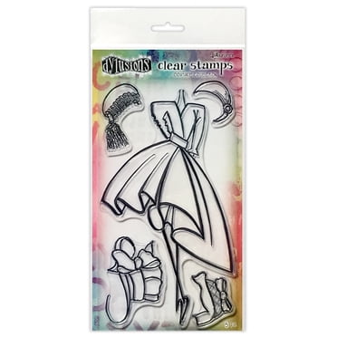 Dylusions Couture Stamp Set - 'Day At The Races' Duo Collection For Card Making