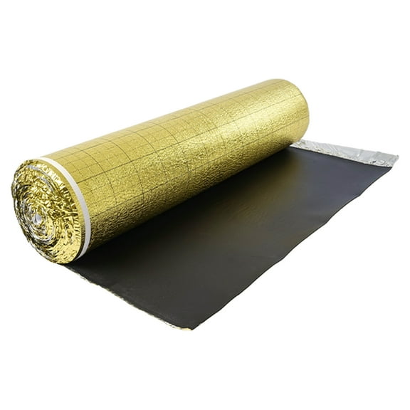 VEVOR Floor Underlayment 200 sq. ft/Roll, 3-in-1 3 mm Thick Flooring Padding with Tape & Vapor Barrier, Heavy Duty EPE Foam with Gold PE, Soundproofing and Noise Reduction, for Laminate Wood Floors