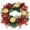 Red, variant on Christmas Advent Wreath Candle Holder Christmas Wreath Decorations,4 Candle Rings Wreaths,Xmas Flame Retardant Candle Holder,Holiday Wreaths for Home Church Christmas Wedding Table Dinner Party Decor