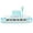 Blue + White, variant on Topbuy 37 Keys Electronic Musical Instrument Kids Piano Keyboard Toy with Microphone Blue