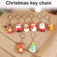 thumbnail image 1 of Keychain Christmas Themed Silicone Pendant Key Ring Christmas keychain Bag Decorative Attachment Alloy Keychain, Type 2, 1 of 9