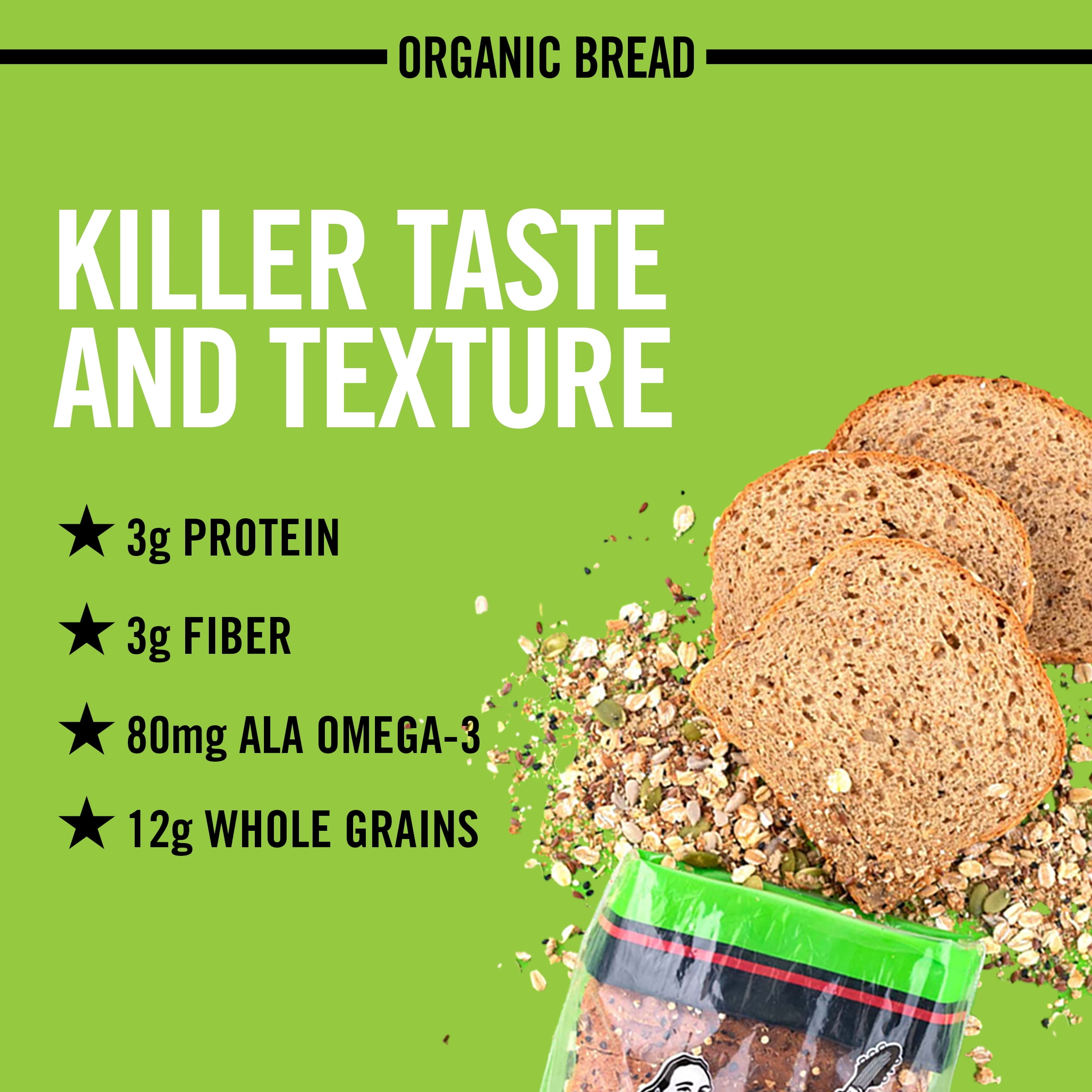 Dave's Killer Bread Organic Thin Sliced 21 Whole Grains and Seeds Bread, 20.5 oz