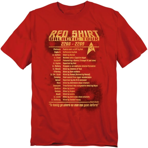 Star Trek - Red Shirt Tour - Short Sleeve Shirt - Medium