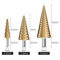 thumbnail image 3 of 6 Piece Set Titanium Coated Pagoda Drill Sawtooth Drill, 3 of 5
