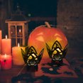 thumbnail image 5 of CASAFUN Halloween Candle Holder, Tealight Candle Holders with Pumpkin Ghost Bat Spider, Funny Shadow Black Metal Tea Light Holders, Scary Halloween Decoration for Table Centerpieces Party, 5 of 7