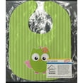thumbnail image 2 of Owl and Green Stripes Baby Bib, 2 of 2
