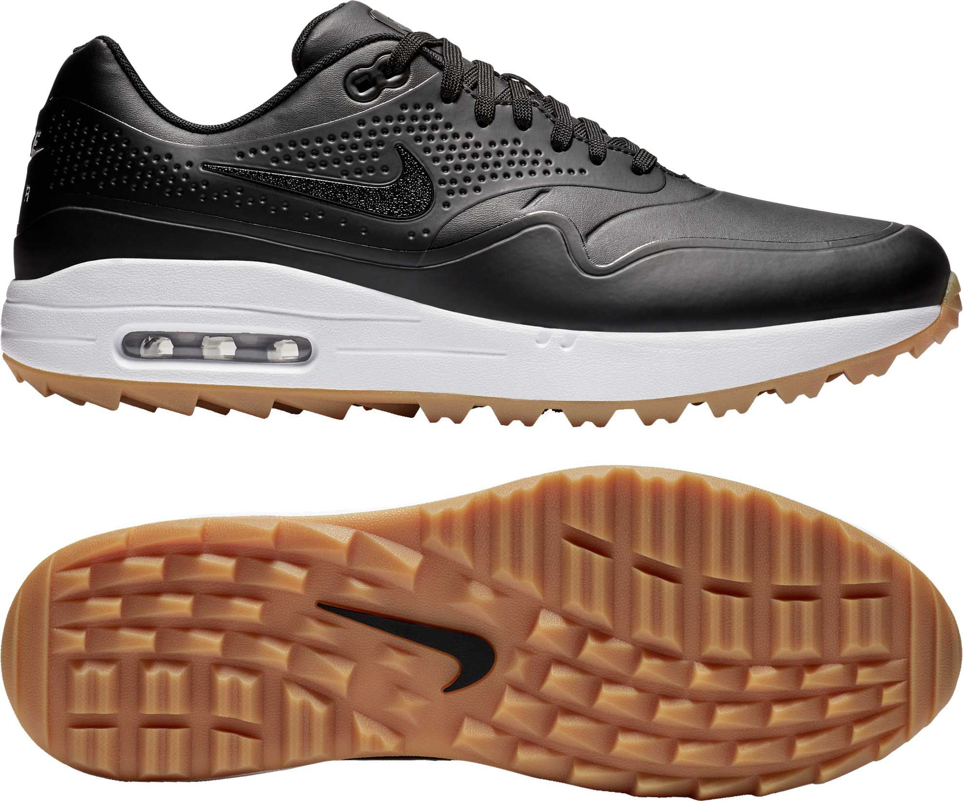 black air max golf shoes