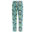 thumbnail image 3 of Fabrcox Mens Christmas Pj Bottoms Elastic Waist Drawstring Pj Pants Christmas Tree Print Casual Soft Comfy Sleepwear Mint Green M, 3 of 4